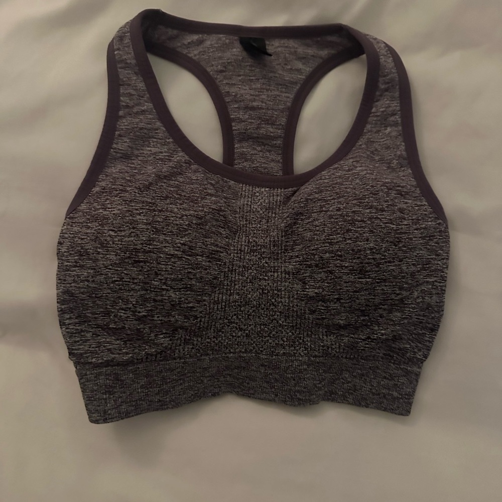 Purple sports bra